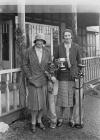 Two ladies in front of the Llandrindod Wells...