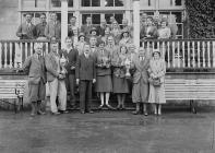 Group of golfers outside Llandrindod Wells Golf...