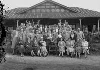 Group of golfers outside Llandrindod Wells Golf...