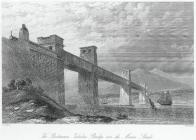 The Britannia tubular Bridge over the Menai...