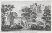  St. Donat's castle and church, Glamorganshire