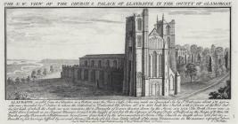The N. W. view of the church & palace of...