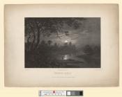  Pembroke castle, from the east.  Moonlight 1832