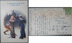 Postcards sent to Sam Small on HMS Courageous