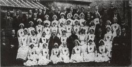 Nurses, doctors and patients at Llandrindod...