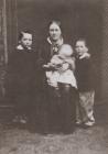 Catherine Davies and her children, who...