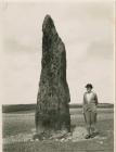 Plas Maen Standing Stone, Bodewryd, Rhosybol