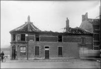 Bomb damage, Clive Street and Gas Works Lane,...