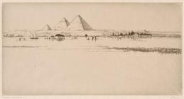 The Pyramids at Floodtime - Richards, Frederick...