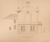 design for Pontypool Town Hall - end elevation ...