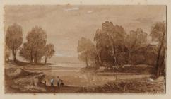 Landscape with Pool - Harding, James Duffield