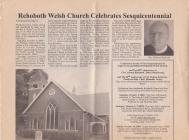 Rehoboth Welsh Church Celebrates Sesquicentennial