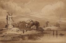 Landscape with Windmill and Sailing Vessels -...