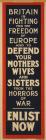 A World War One Propaganda Poster, ‘Fighting...