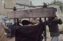 Cider making, Cilgwyn Farm Boughrood, Powys, 1977