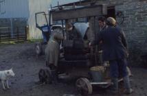 Cider making, Cilgwyn Farm Boughrood, Powys, 1977