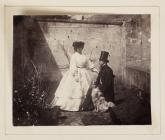 Calvert Richard Jones (seated) and a woman ...