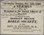 A Sermon 1820 Rev. D. Hughes