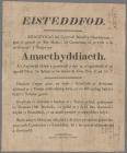 Eisteddfod advertisment c.1810
