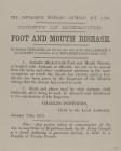 Foot and Mouth 1872