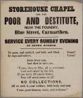 Store House Chapel, appeal to poor and...