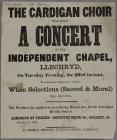 The Cardigan Choir will hold A Concert 1858