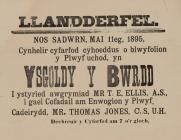 Ysgoldy y Bwrdd Llandderfel 1890