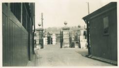 Entrance to Carmarthen Market, 1952
