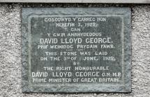 Foundation stone, Criccieth Memorial Hall
