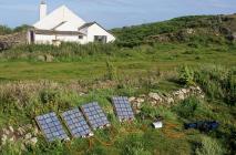 'Early' Solar panels on Skokholm Island