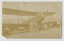 William John Hamilton Morgan with his plane at...