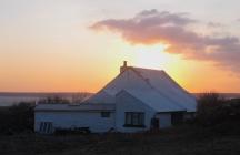 Early morning sunrise over the observatory on...