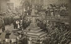 Unveiling the Boer War Memorial in...