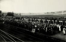 Soldiers and Civilians on Llandeilo Railway...