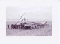 Crashed aircraft Sker beach