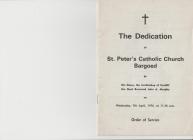 Mass booklet - The Dedication of St Peter'...