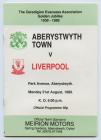 Aberystwyth Town vs Liverpool football...