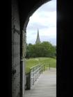 Kidwelly - St Mary's Church from the Castle door