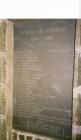 The Borth Monument Roll of Honour 1914 - 1918