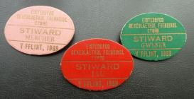 Flint Eisteddfod stewards badges 1969