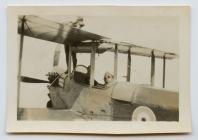 Photograph of crashed plane during WW1 training...