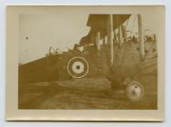 Photograph of crashed plane during WW1 training...