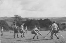 Pupils playing hockey, Hafodunos Hall Boarding...