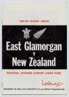 Rugby match programme, East Glamorgan vs New...