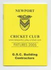 Newport Cricket Club Fixtures booklet, 2005