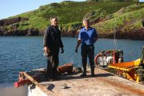 Dumper truck delivery, Skokholm Island 2007