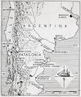 Map of Argentina and Patagonia