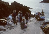 Skokholm work party landing