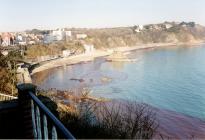 Photos of the Sea Empress oil spill at Tenby,...