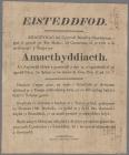 Eisteddfod advertisment c.1810 